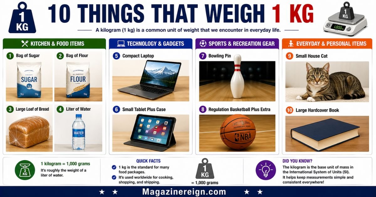 10 Things That Weigh 1 KG (With Real-Life Examples)