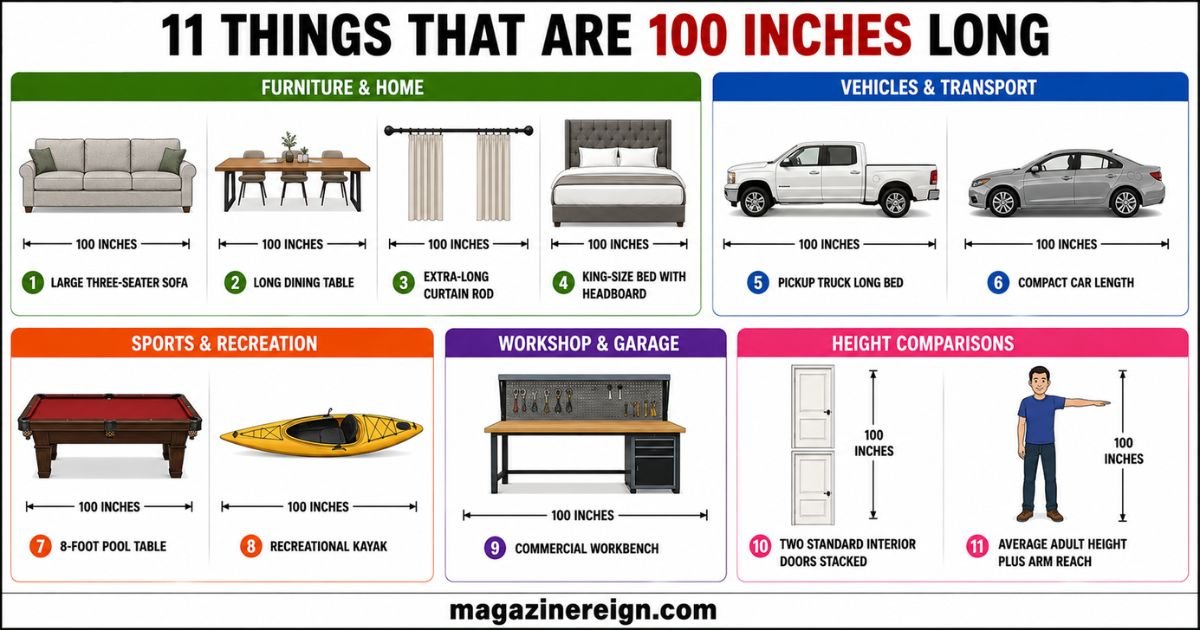 11 Common Things That Are 100 Inches Long