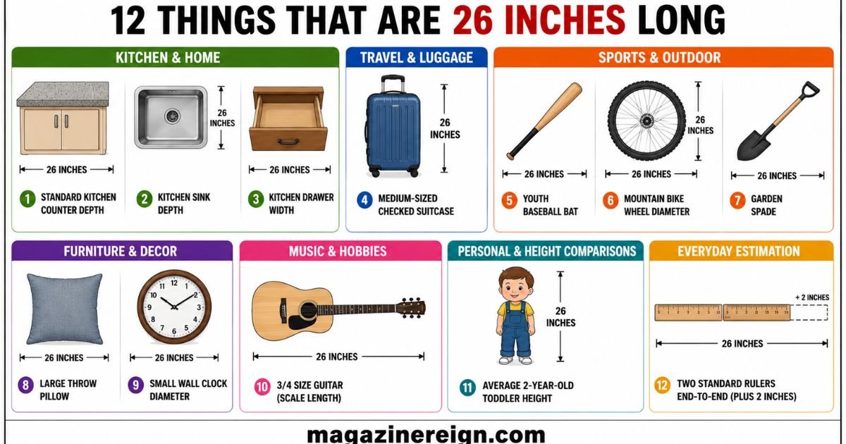 12 Common Things That Are 26 Inches Long
