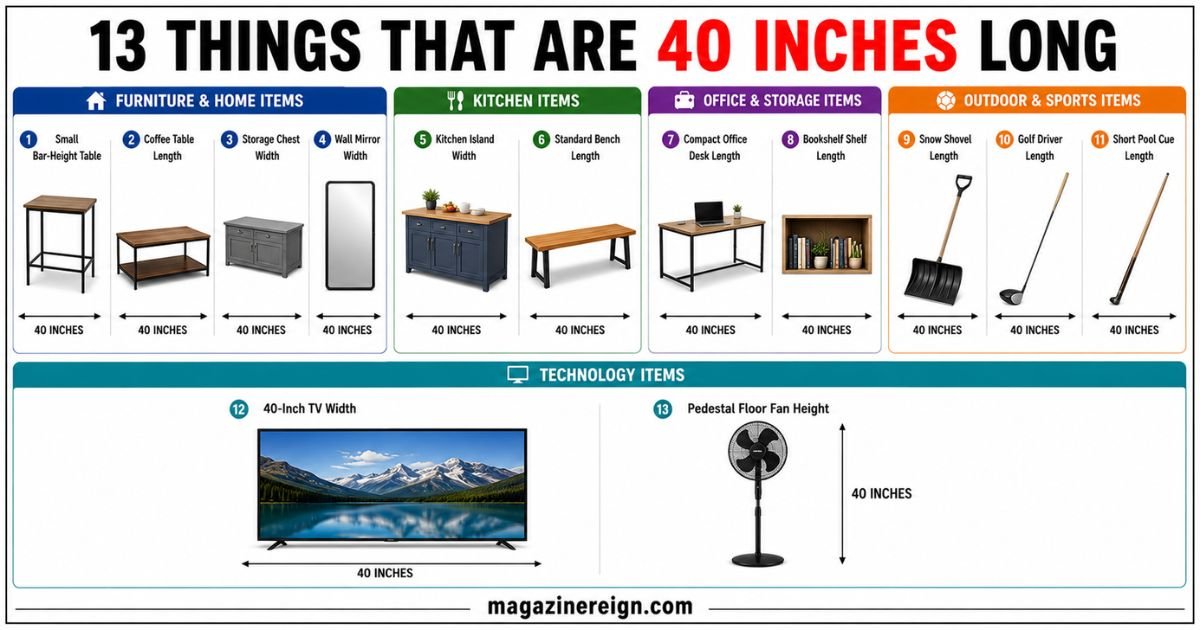 13 Common Things That Are 40 Inches Long