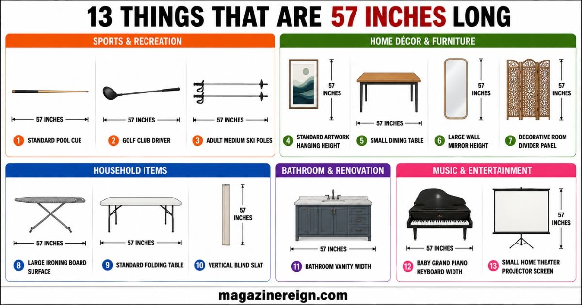 13 Common Things That Are 57 Inches Long