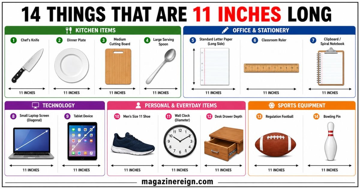14 Common Things That Are 11 Inches Long