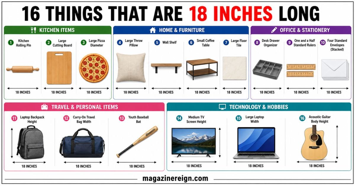 16 Common Things That Are 18 Inches Long
