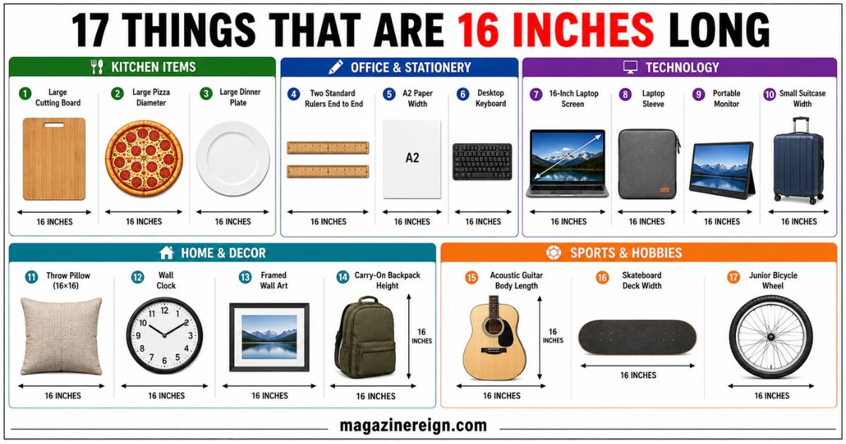 17 Common Things That Are 16 Inches Long