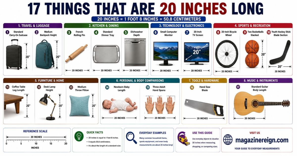 17 Common Things That Are 20 Inches Long