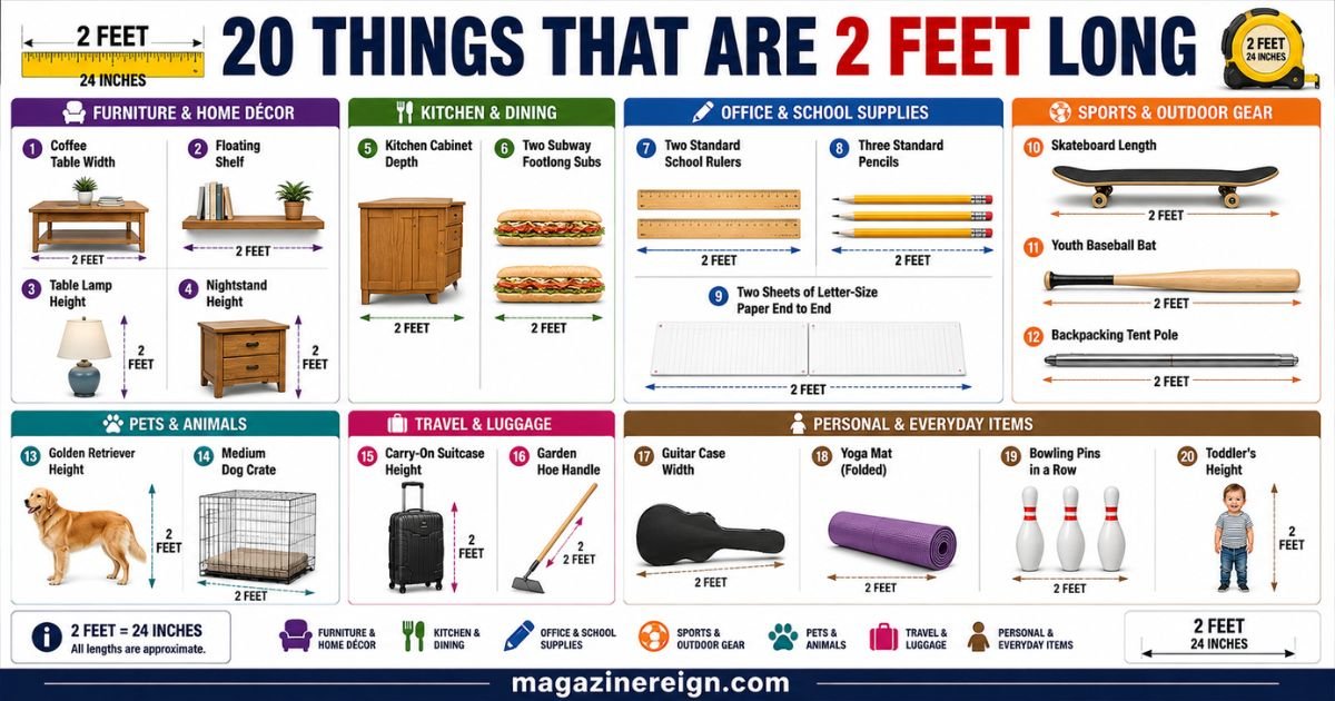 20 Common Things That Are 2 Feet Long
