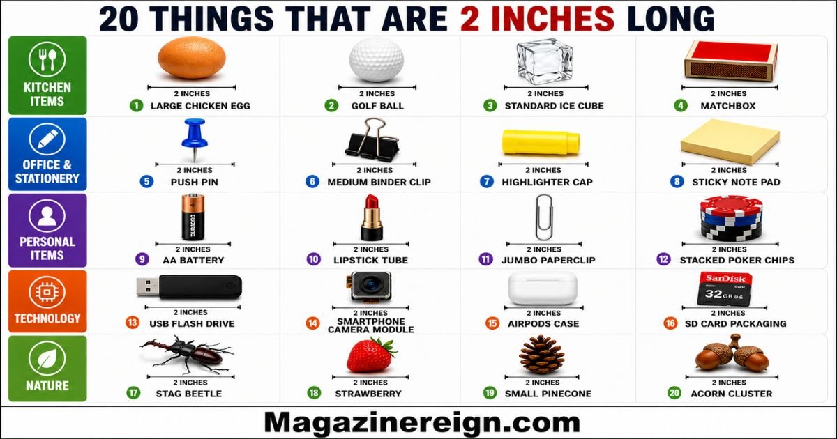 20 Common Things That Are 2 Inches Long .