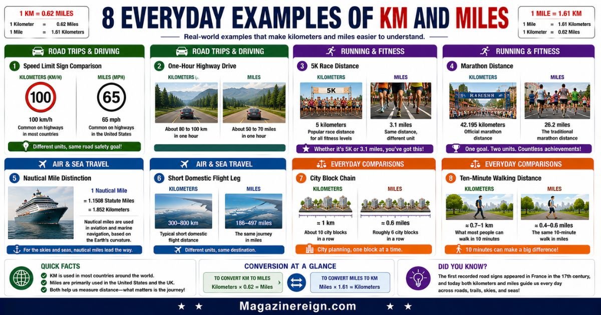 How Many Miles Are in a Kilometer (With Everyday Examples)