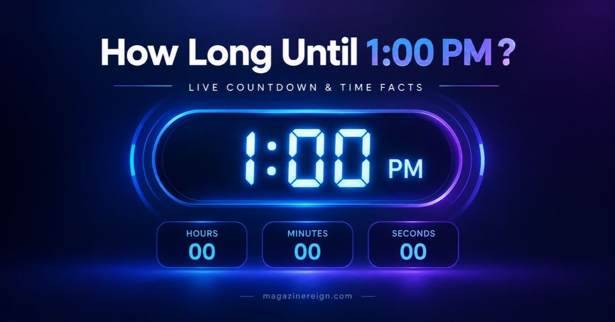 How Long Until 1_00 PM_ Live Countdown & Time Facts