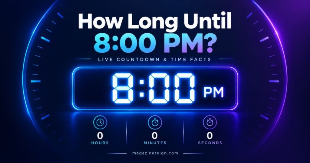 How Long Until 8_00 PM_ Live Countdown & Time Facts