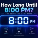 How Long Until 8_00 PM_ Live Countdown & Time Facts